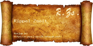 Rippel Zsolt névjegykártya